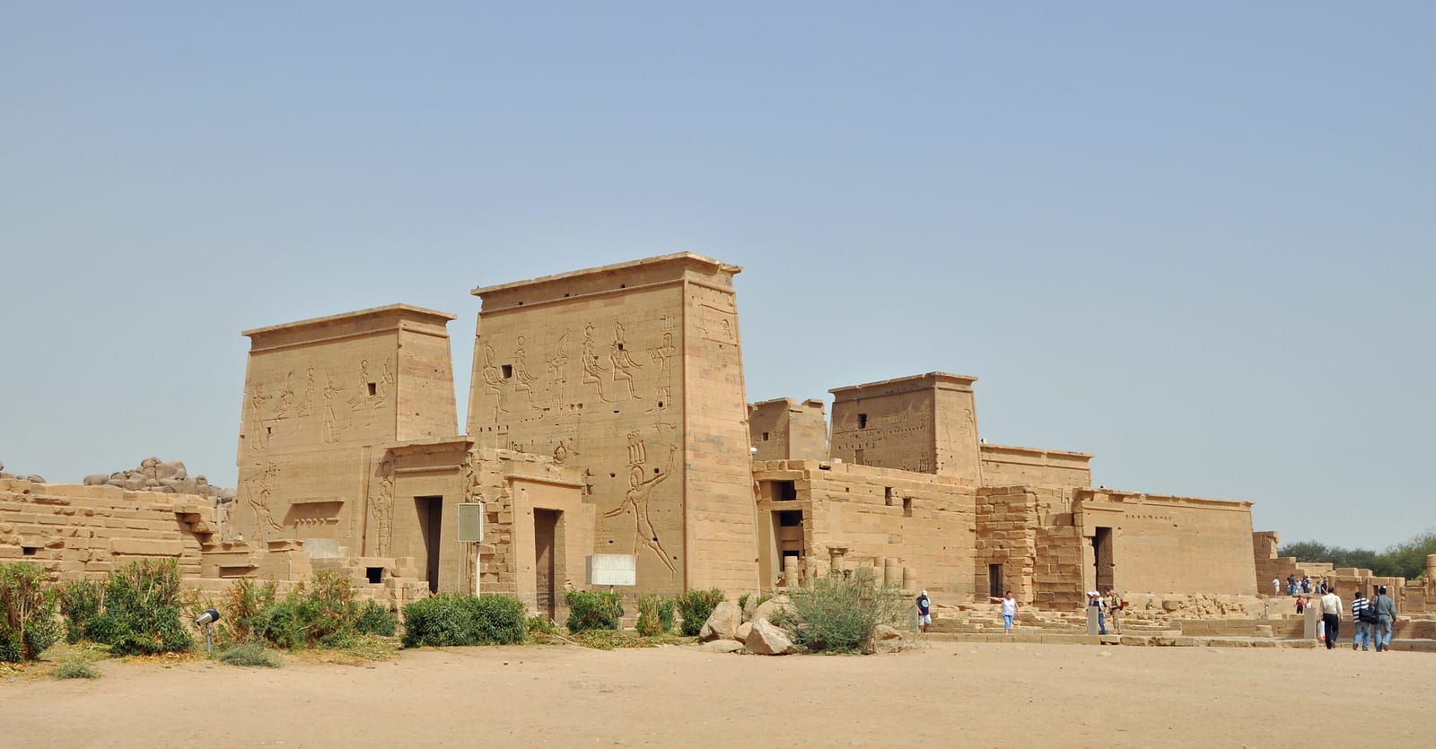 Colonnade of the Temple of Isis at Philae on Agilkia Island